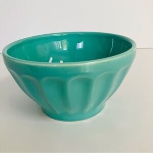 Anthropologie ceramic bowl turquoise